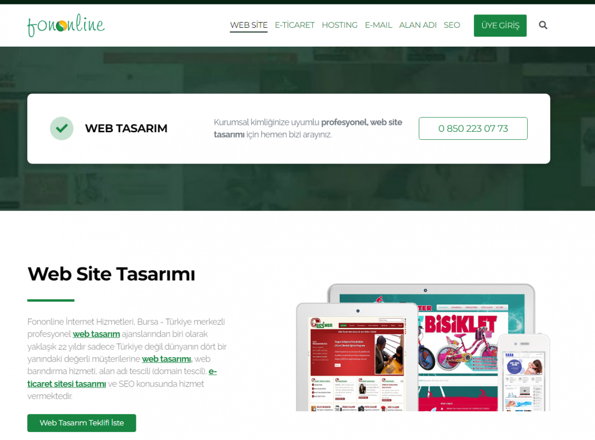 Bursa Nilüfer Web Site Tasarımı